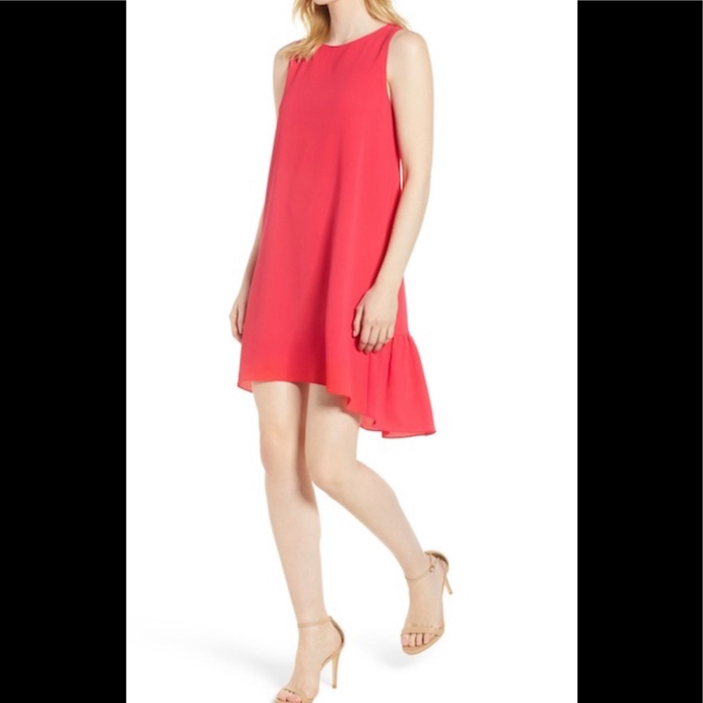 NWT Chelsea28 - Zipper Back Ruffle Dress Sz. M